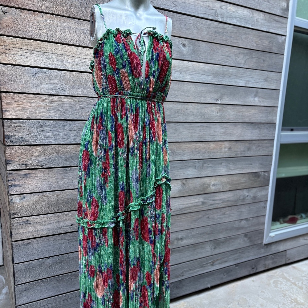 Green Lovers + Friends Maxi dress